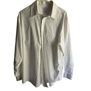Brooks Brothers Botton up Dress‎ shirt Men's white 16/1/2